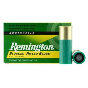 Remington Slugger 12 Gauge 2-3/4in 1oz Rifled Slug Shotshells - 5 Rounds