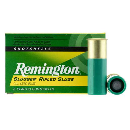 Remington Slugger 12 Gauge 2-3/4in 1oz Rifled Slug Shotshells – 5 Rounds