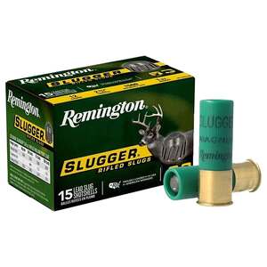 Remington Slugger 12 Gauge 2-3/4in 1oz Slug Shotshells - 15 Rounds