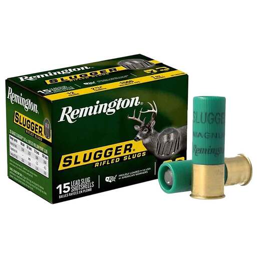 Remington Slugger 12 Gauge 2-3/4in 1oz Slug Shotshells – 15 Rounds