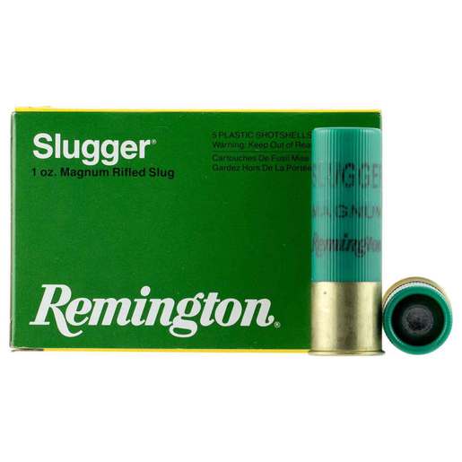 Remington Slugger 12 Gauge 3in 1oz Rifled Slug Shotshells – 5 Rounds