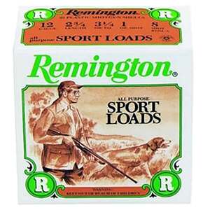 Remington Sport 12 Gauge 2-3/4in #8 1oz Target Shotshells - 25 Rounds
