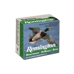 Remington Sportsman Hi-Speed Steel 12 Gauge 3-1/2in #2 1-3/8oz Waterfowl Shotshells - 25 Rounds