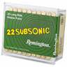 Remington Subsonic 22 Long Rifle 40gr HP Rimfire Ammo - 100 Rounds
