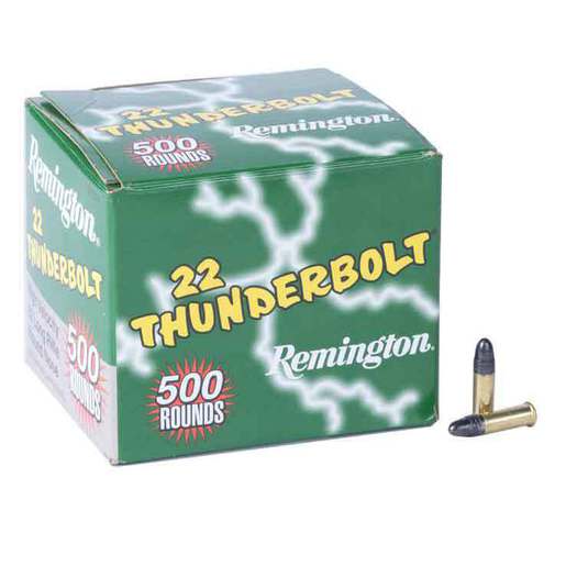 Remington Thunderbolt 22 Long Rifle 40gr RN Rimfire Ammo Ammo - Bulk 500 Rounds Bulk 500 Rounds Ammo