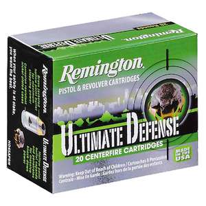 Remington Ultimate Defense 38 Special 125gr BJHP Handgun Ammo - 20 Rounds