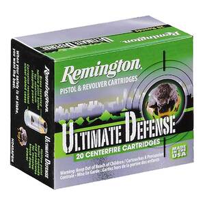 Remington Ultimate Defense 40 S&W 165gr BJHP Handgun Ammo - 20 Rounds