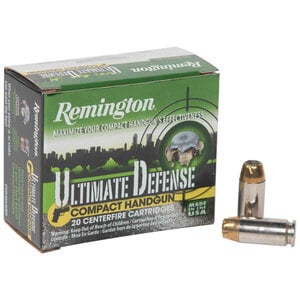 Remington Ultimate Defense Compact 38 Special 125gr BJHP Handgun Ammo - 20 Rounds