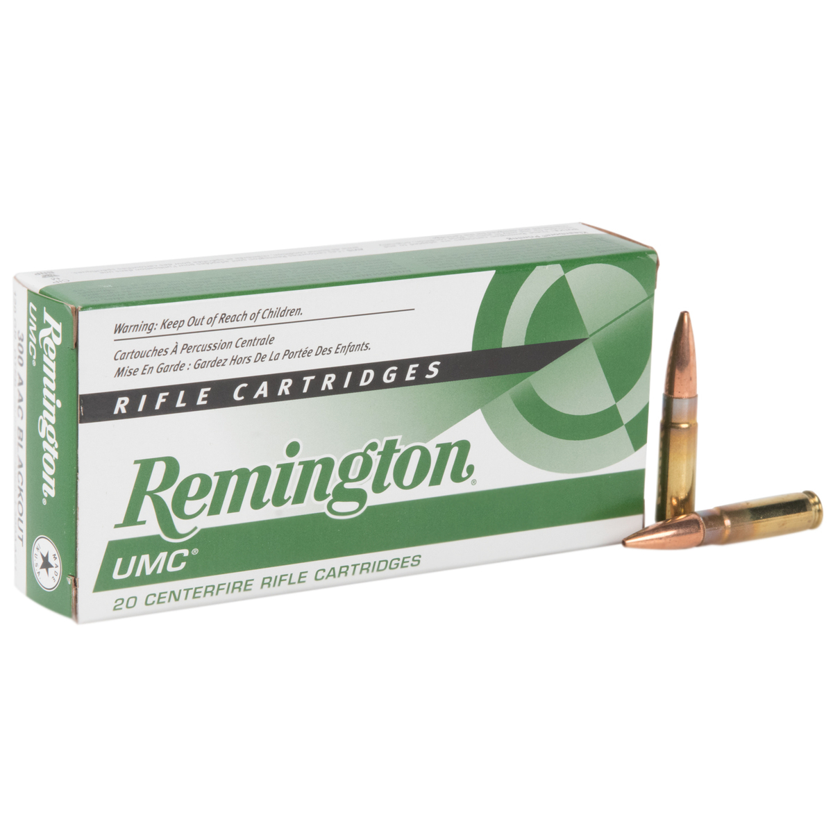 Remington UMC 300 AAC Blackout 120gr OTFB Rifle Ammo - 20 Rounds Remington UMC 300 AAC Blackout 120gr OTFB Rifle Ammo - 20 Rounds