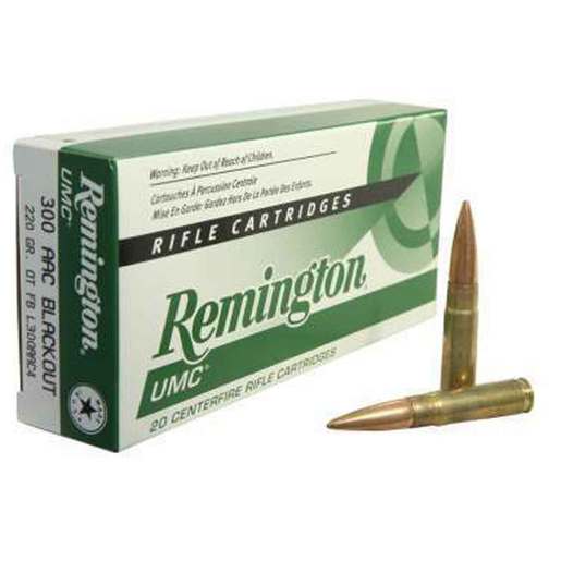 Remington UMC 300 AAC Blackout 220gr OTFB Rifle Ammo Ammo - 20 Rounds 20 Rounds Ammo