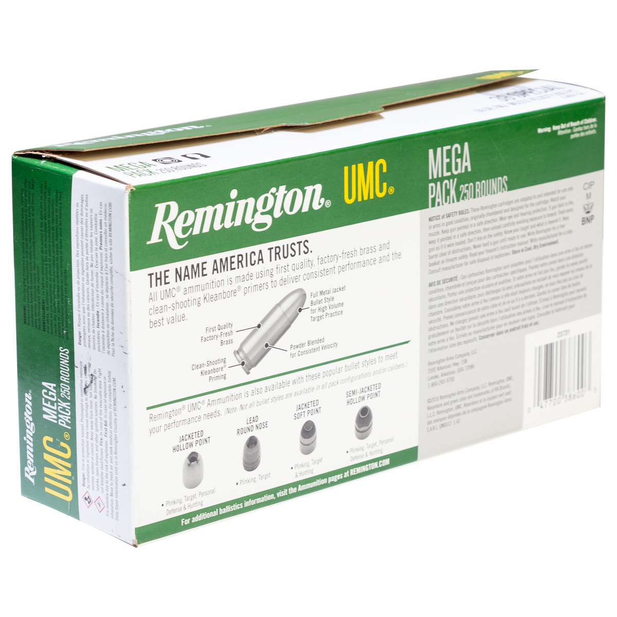 Remington UMC 38 Special 130gr MC Handgun Ammo - 250 Rounds Remington UMC 38 Special 130gr MC Handgun Ammo - 250 Rounds