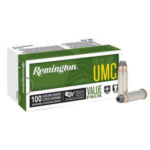 Remington UMC 38 Special +P 125gr Jacketed Hollow Point Centerfire Handgun Ammo - 100 Rounds