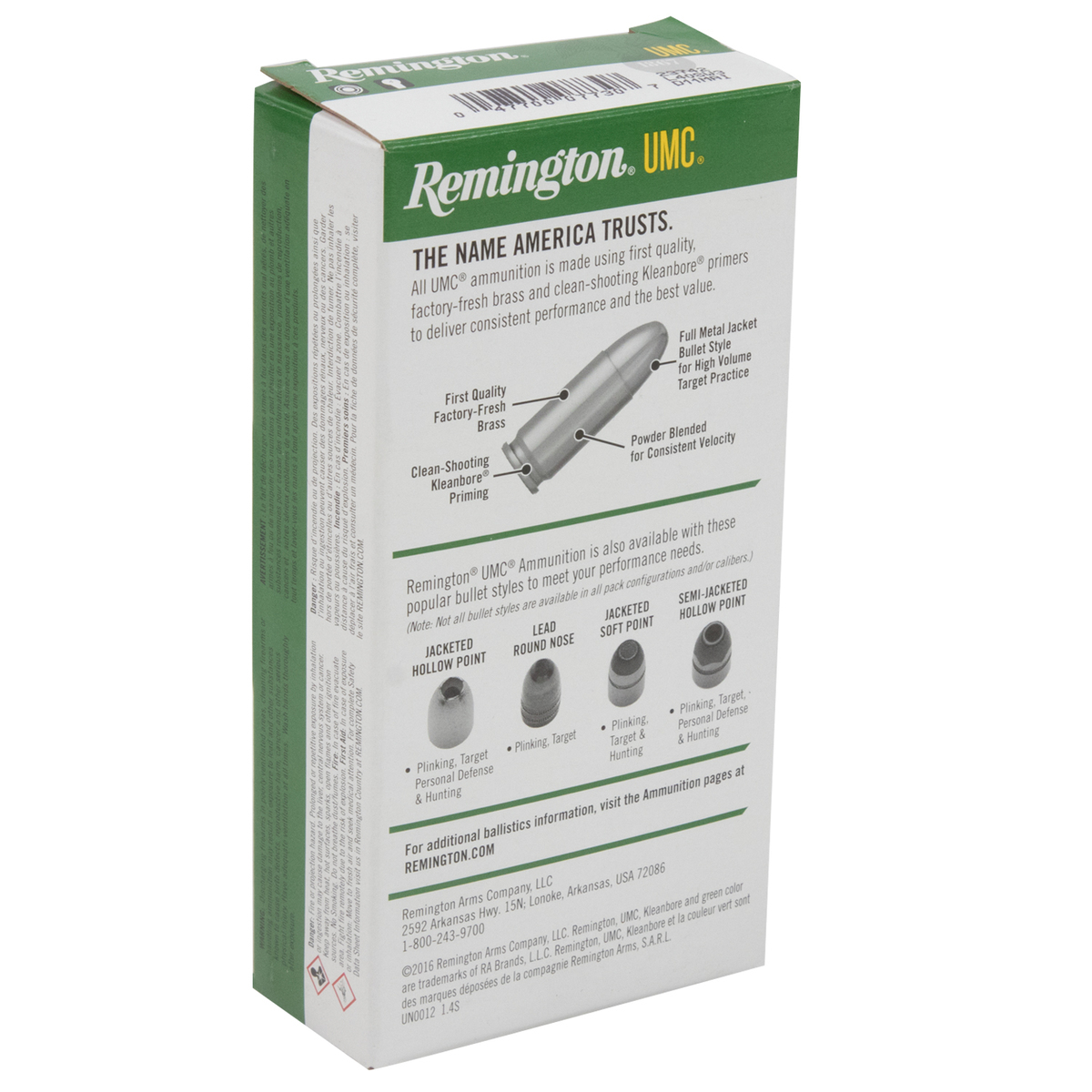 Remington UMC 40 S&W 180gr FMJ Handgun Ammo - 50 Rounds Remington UMC 40 S&W 180gr FMJ Handgun Ammo - 50 Rounds