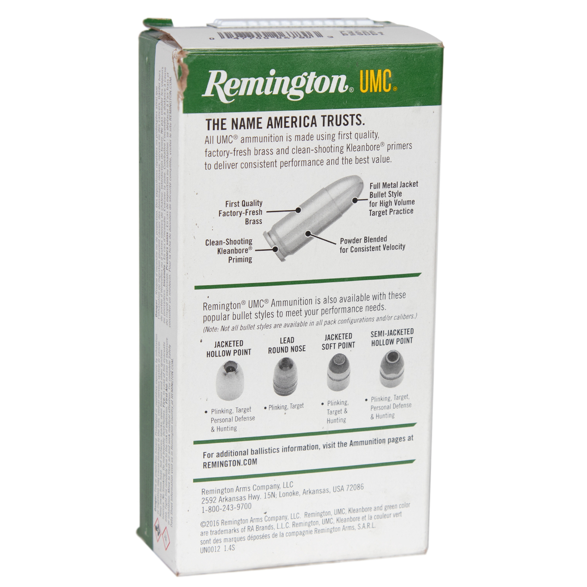 Remington UMC 45 Auto (ACP) 230gr MC Handgun Ammo - 50 Rounds Remington UMC 45 Auto (ACP) 230gr MC Handgun Ammo - 50 Rounds