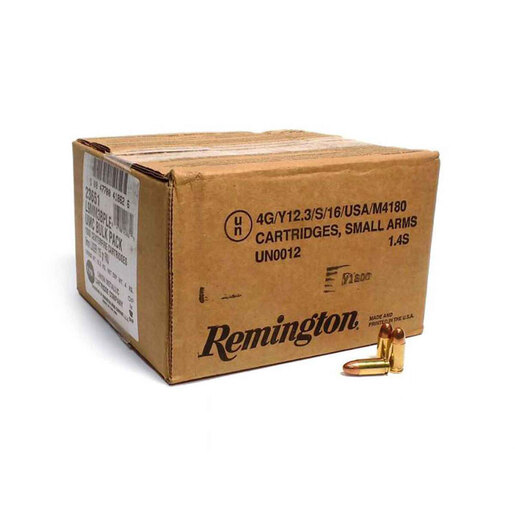 Remington UMC 9mm Luger 115gr FMJ Handgun Ammo Ammo - Bulk 500 Rounds Bulk 500 Rounds Ammo