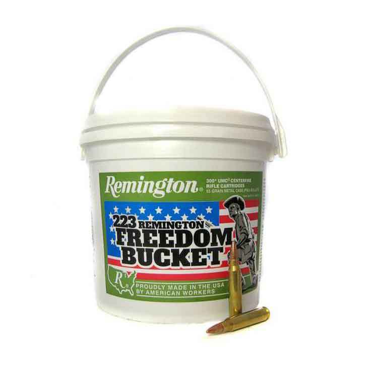 Remington UMC Freedom Bucket 223 Remington 55gr FMJ Rifle Ammo - 300 Rounds Remington UMC Freedom Bucket 223 Remington 55gr FMJ Rifle Ammo - 300 Rounds