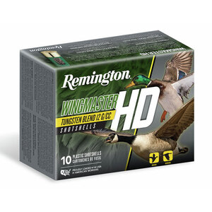 Remington Wingmaster HD 12 Gauge 3in #2 1-3/8oz Waterfowl Shotshells - 10 Rounds Remington Wingmaster HD 12 Gauge 3in #2 1-3/8oz Waterfowl Shotshells - 10 Rounds