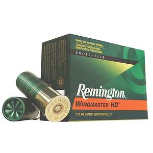 Remington Wingmaster HD 12 Gauge 3in #4 1-1/4oz Waterfowl Shotshells - 10 Rounds Remington Wingmaster HD 12 Gauge 3in #4 1-1/4oz Waterfowl Shotshells - 10 Rounds