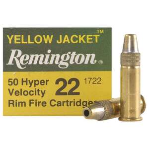 Remington Yellow Jacket 22 Long Rifle 33gr TCHP Rimfire Ammo - 50 Rounds