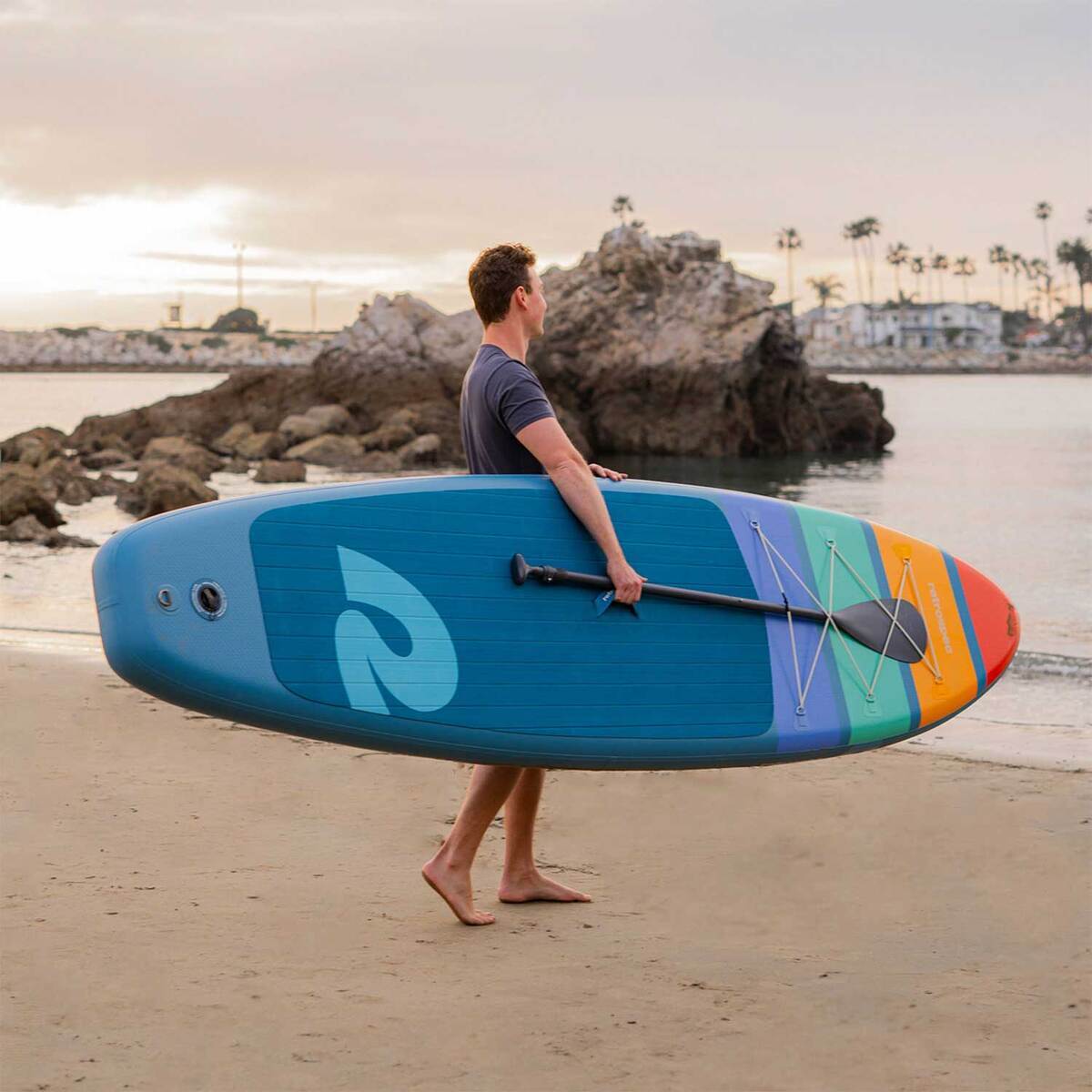 Restropec Retrospec Weekender Inflatable Stand Up Paddle Board - 10.5ft, Navy ...
