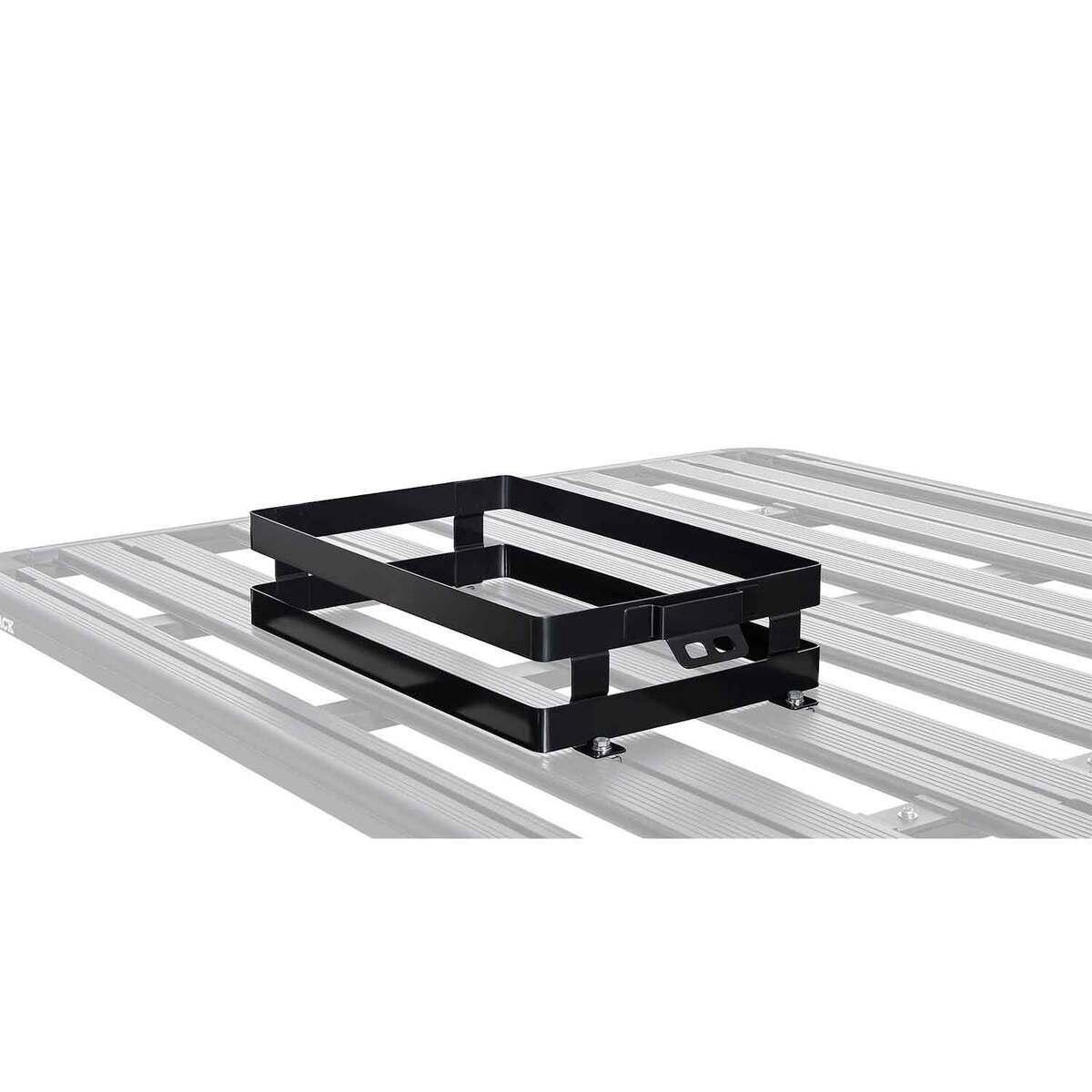 Rhino-Rack Double Horizontal Jerry Can Holder Auto Rack Accessory - Black Rhino-Rack Double Horizontal Jerry Can Holder Auto Rack Accessory - Black
