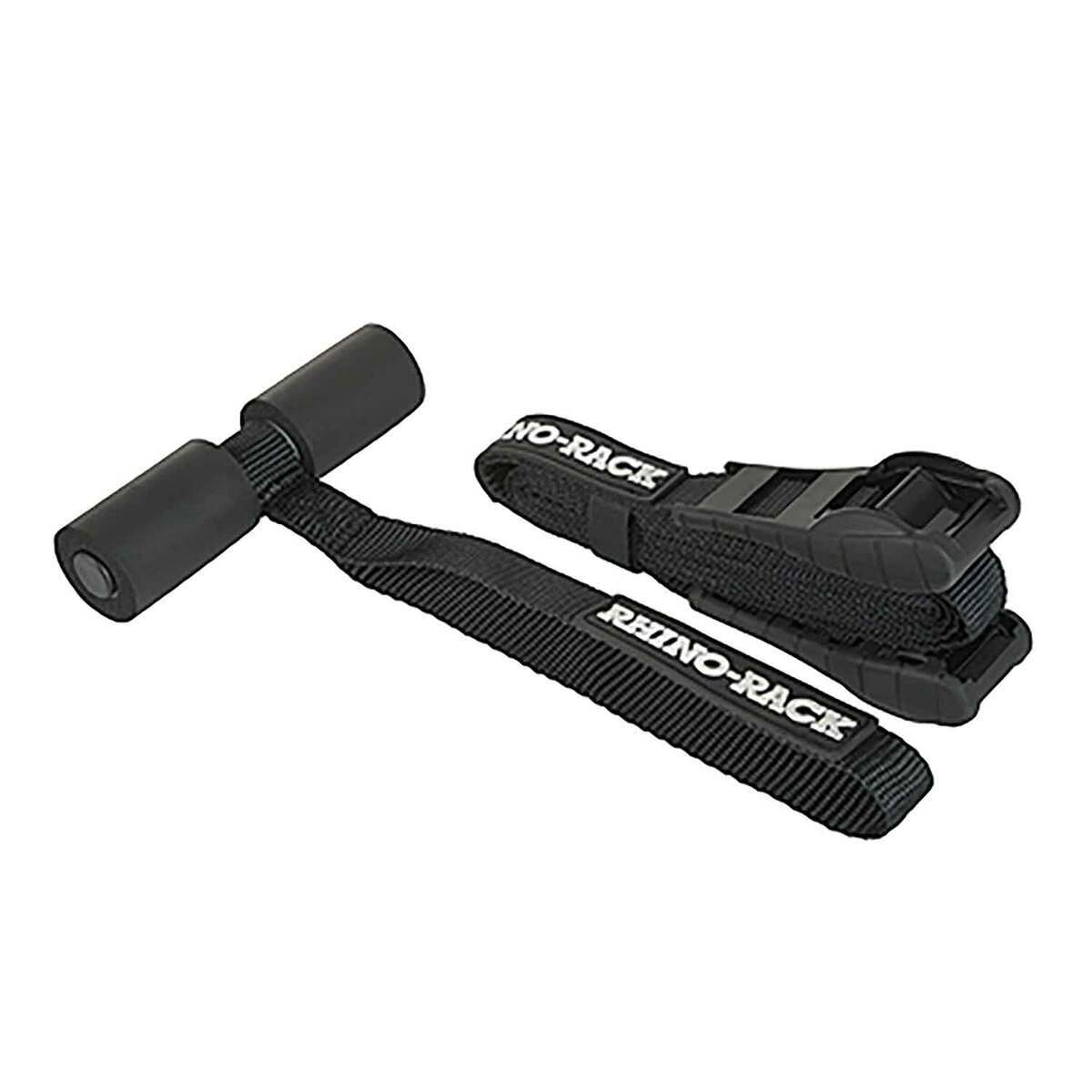 Rhino-Rack Kayak/Ski Bow Strap Bonnet Tie Down Auto Rack Accessory - Black Rhino-Rack Kayak/Ski Bow Strap Bonnet Tie Down Auto Rack Accessory - Black