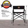 Rhino RC-827 Director's Hunting Chair - Black/Orange/Yellow