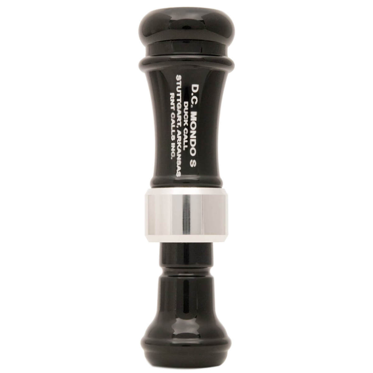 Rich N Tone Black Acrylic Monda S Duck Call - Black/Silver Rich N Tone Black Acrylic Monda S Duck Call - Black/Silver