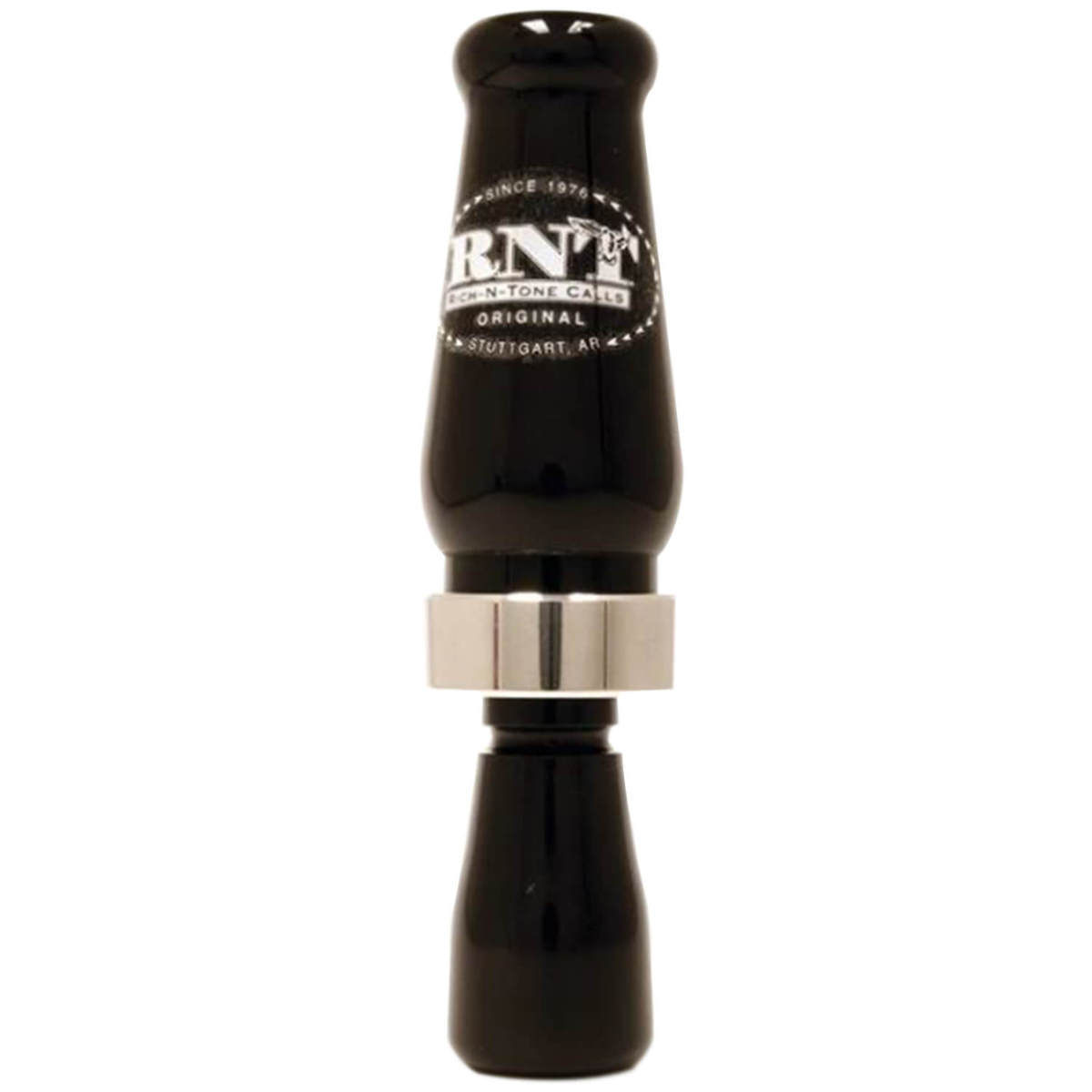 Rich N Tone Original Black Acrylic Duck Call - Black/White/Silver Rich N Tone Original Black Acrylic Duck Call - Black/White/Silver