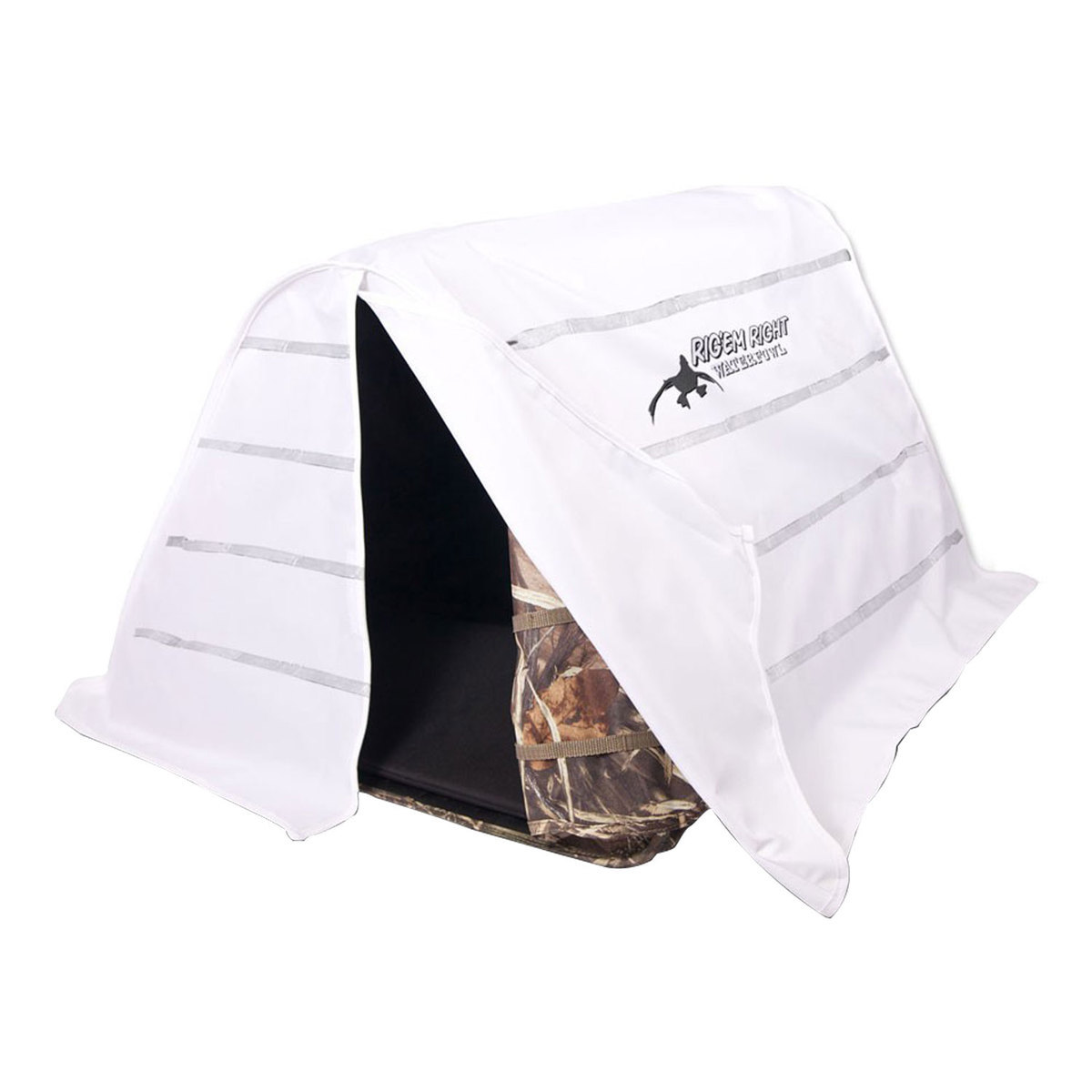 Rig 'Em Right Field Bully Dog Blind Snow Cover - White Rig 'Em Right Field Bully Dog Blind Snow Cover - White