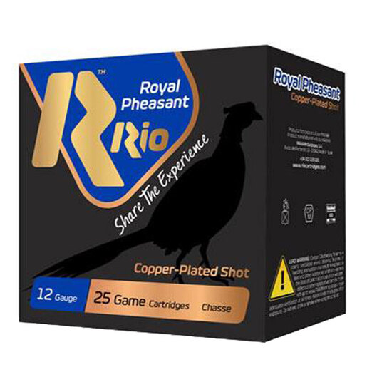 Rio Ammunition Royal Pheasant Copper 12 Gauge 2-3/4in #6 1-1/4oz Upland Shotshells – 25 Rounds – #6