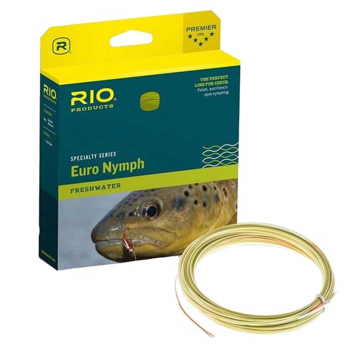 Yellow Fly Line Rio RIO Fips Euro Nymph Fly Line - 2-5wt, 80ft | Sportsman's Warehouse