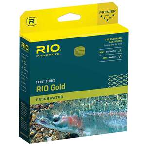 RIO Gold Floating Fly Line - WF6F, Moss/Gold, 90ft
