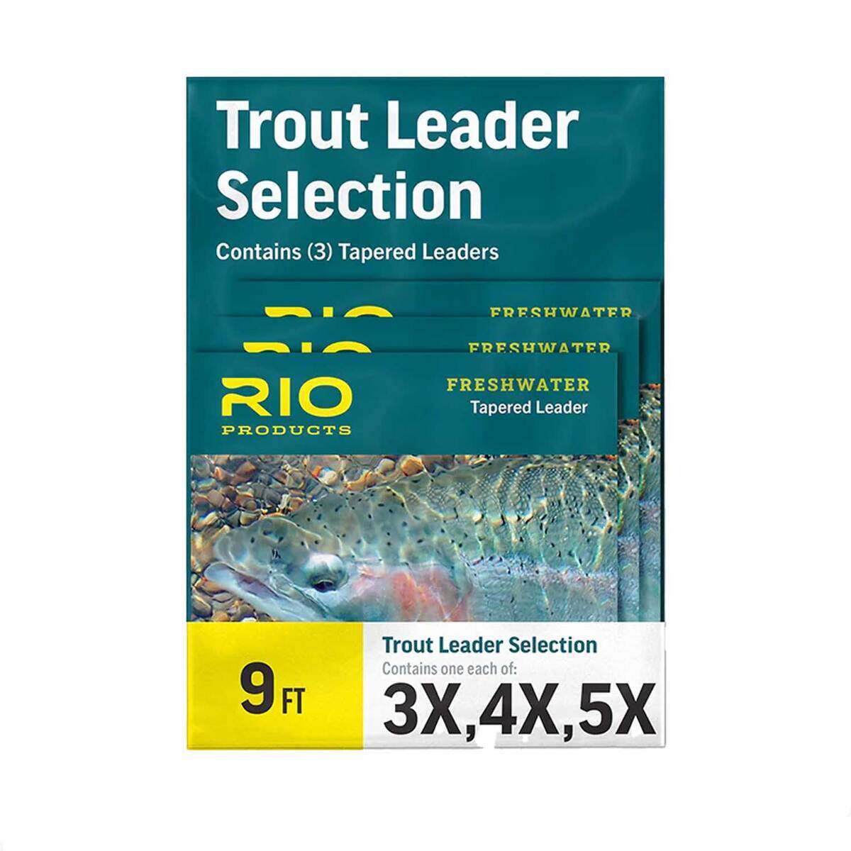 Rio Powerflex Plus Leader - 3X/4X/5X, Clear, 9ft, 3pk | Sportsman's ...