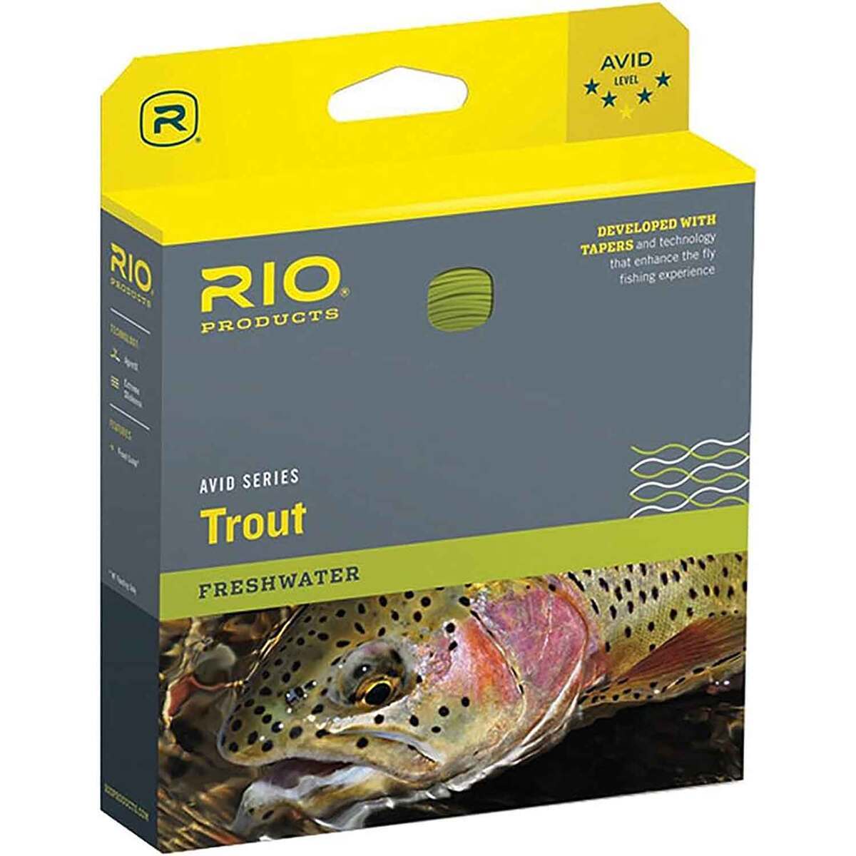 Rio Products Avid Sinking Fly Fishing Line - WF8F, Black/Pale Yellow, 90ft - Black/Pale Yellow 300gr Rio Products Avid Sinking Fly Fishing Line - WF8F, Black/Pale Yellow, 90ft - Black/Pale Yellow 300gr