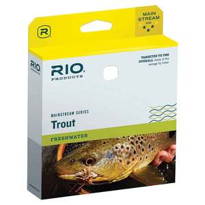 RIO Products Mainstream Sinking Fly Fishing Line - WF4F, Clear, 80ft