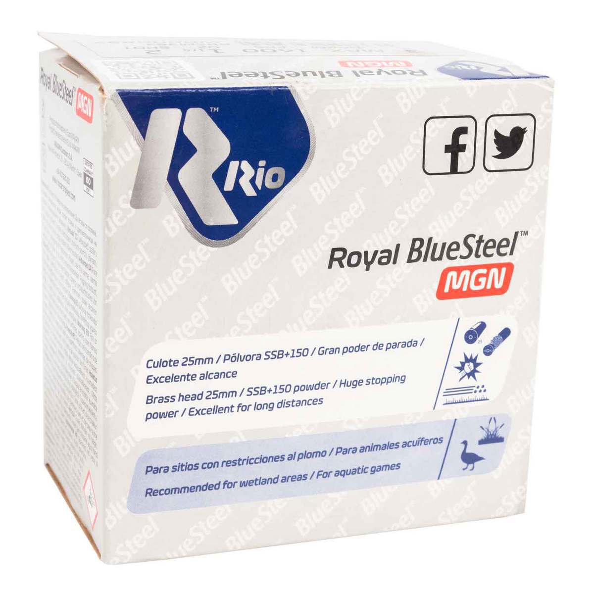 Rio Royal Blue Steel 12 Gauge 3in #2 1-1/4oz Waterfowl Shotshells - 25 Rounds Rio Royal Blue Steel 12 Gauge 3in #2 1-1/4oz Waterfowl Shotshells - 25 Rounds
