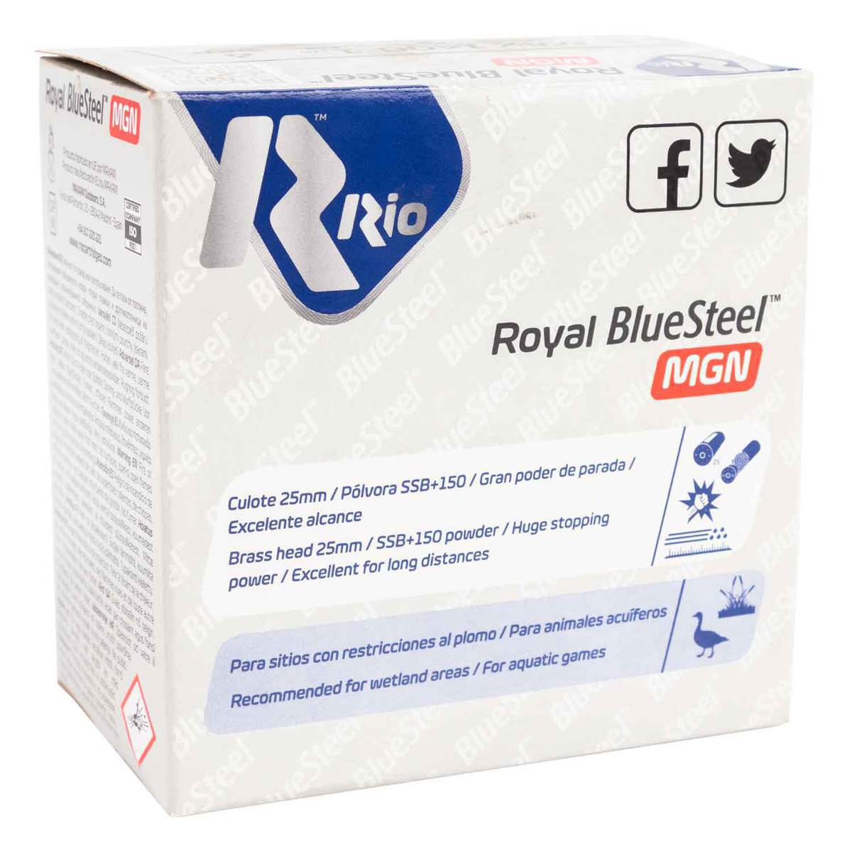 Rio Royal Blue Steel 12 Gauge 3in #4 1-1/4oz Waterfowl Shotshells - 25 Rounds Rio Royal Blue Steel 12 Gauge 3in #4 1-1/4oz Waterfowl Shotshells - 25 Rounds