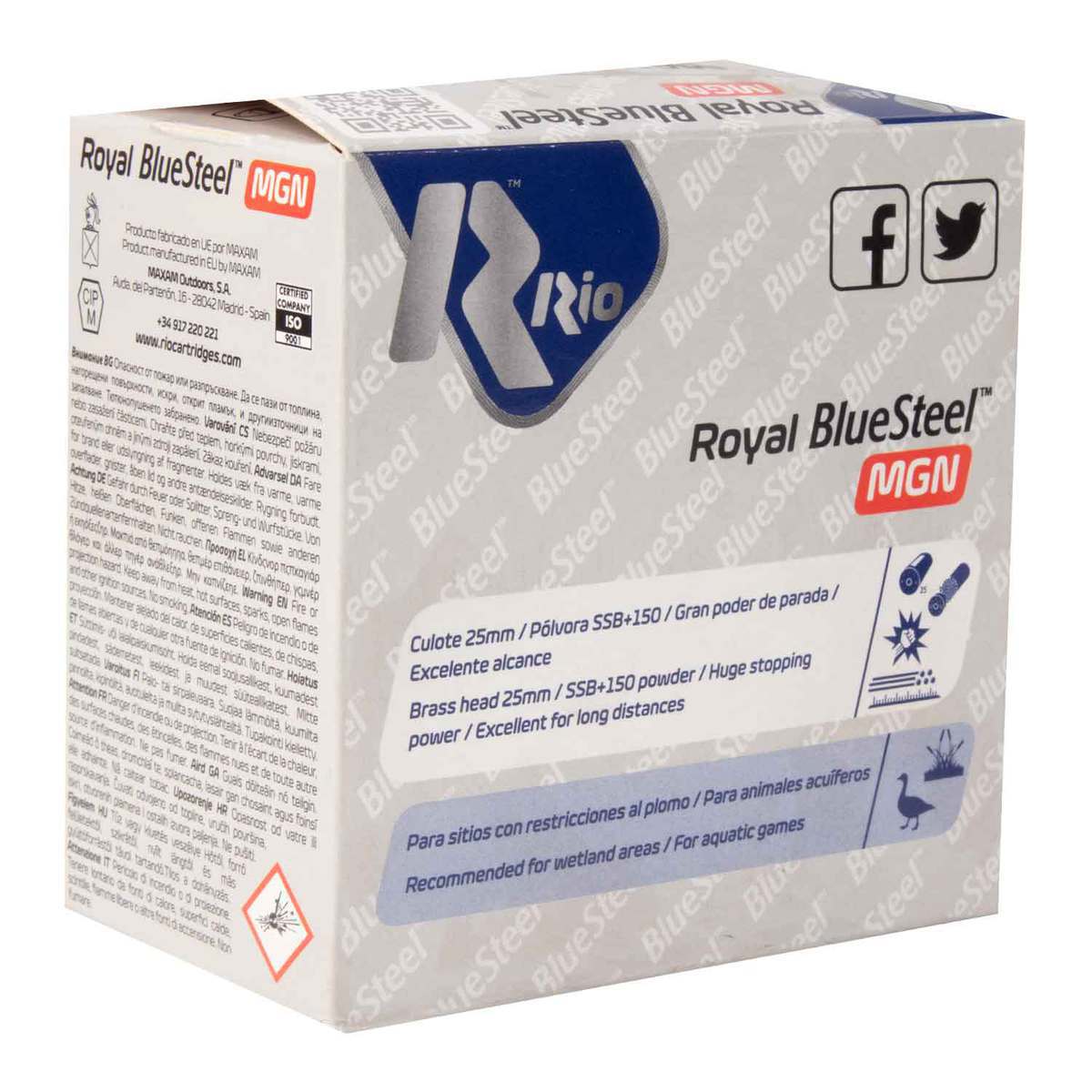 Rio Royal Blue Steel 12 Gauge 3in #6 1-1/8oz Waterfowl Shotshells - 25 Rounds Rio Royal Blue Steel 12 Gauge 3in #6 1-1/8oz Waterfowl Shotshells - 25 Rounds