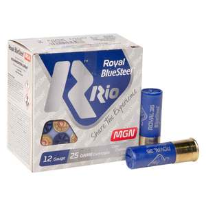 Rio Royal Blue Steel 12 Gauge 3in BB 1-1/4oz Waterfowl Shotshells - 25 Rounds