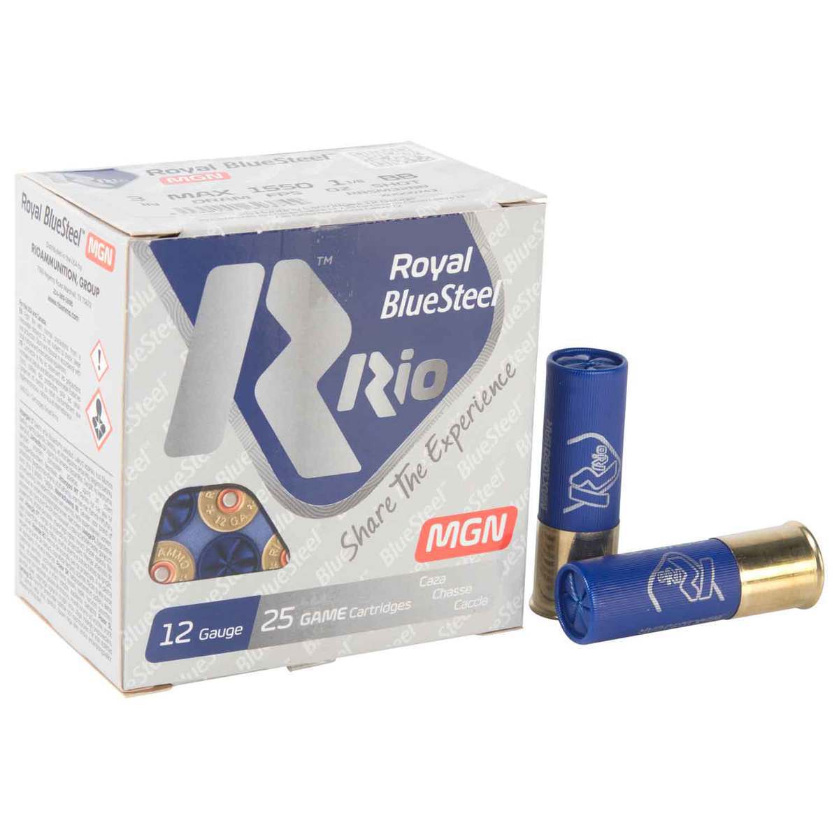 Rio Royal BlueSteel 12 Gauge 3in BB 1-1/8oz Shotshells - 25 Rounds ...