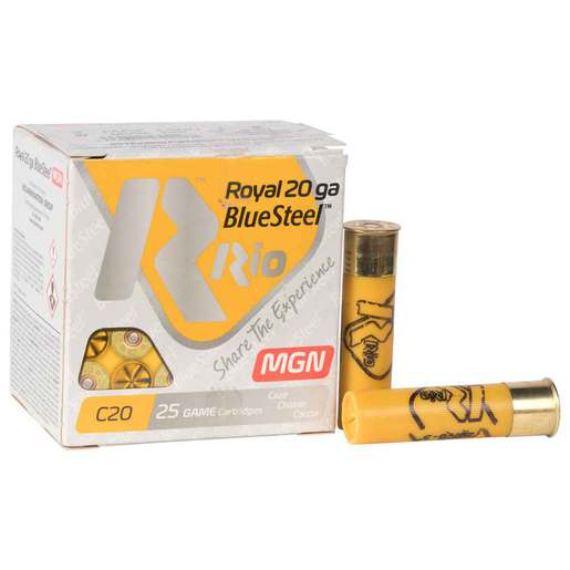 Rio Royal BlueSteel 20 Gauge 3in #2 1oz Waterfowl Shotshells – 25 Rounds – #2