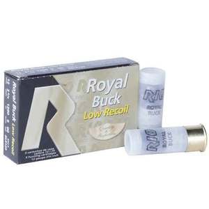 Rio Royal Buck Low Recoil 12 Gauge 2-3/4in 00 Buck Buckshot Shotshell - 5 Rounds
