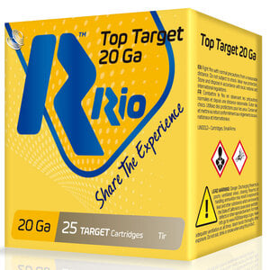 Rio Top Target 20 Gauge 2-3/4in #7.5 7/8oz Target Shotshells - 25 Rounds