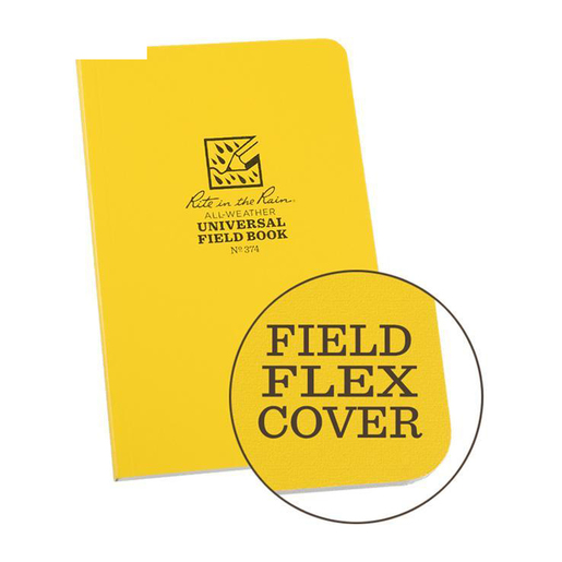 Rite in the Rain 4x7 inch Soft Cover Notebook - Yellow 4in x 7in