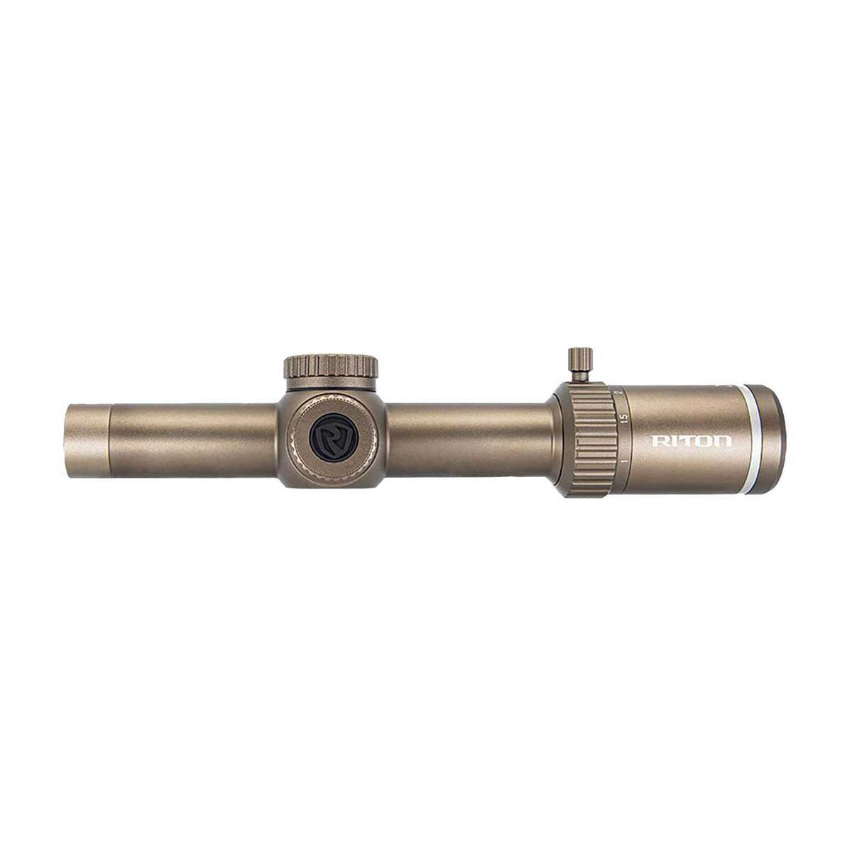Riton X3 Tactix 1-8x 24mm Rifle Scope - OT - FDE Riton X3 Tactix 1-8x 24mm Rifle Scope - OT - FDE