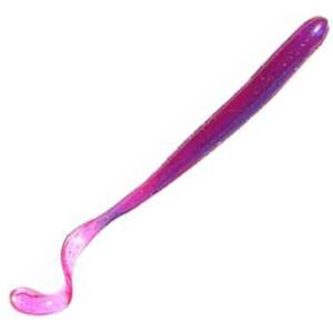 Roboworm Curly Tail Worm - Morning Dawn Red Flake, 4-1/2in