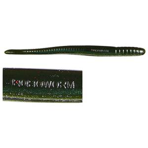 Roboworm Fat Straight Tail Worm - Green Neon Pumpkin, 4-1/2in