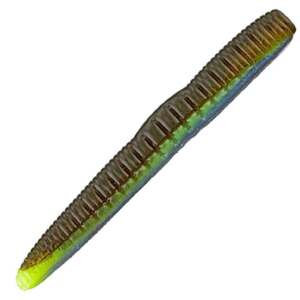 Roboworm Ned Rig Straight Tail Worm - Green Pumpkin Perch, 3in