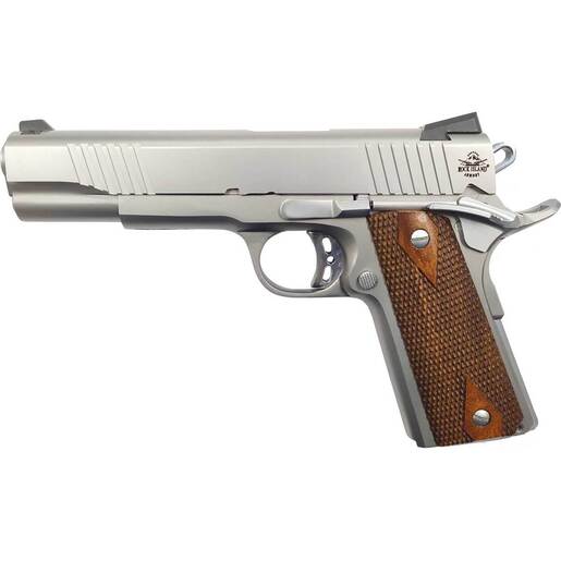 Rock Island Armory 1911 EFS 45 Auto (ACP) 5in Stainless Steel Handgun - 8+1 Rounds - California Compliant - Gray Full-Size image